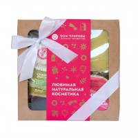 Набор подарочный Wine SPA с белым и красным вином(мыло,скраб д/тела,крем д/тела) 500г МДП