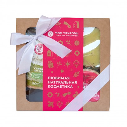 Набор подарочный Wine SPA с белым и красным вином(мыло,скраб д/тела,крем д/тела) 500г МДП