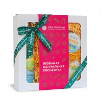 Набор подарочный ЛИМОННАЯ АЙВА (гель д/душа,крем-масло д/тела,скраб д/тела), 480г. МДП