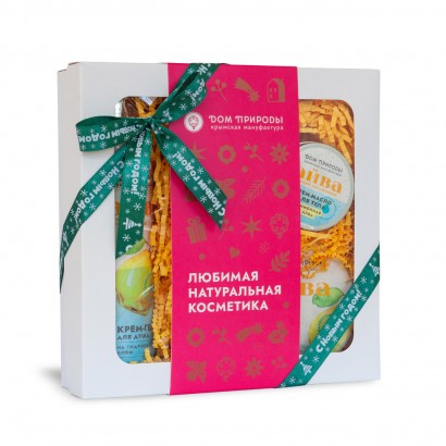 Набор подарочный ЛИМОННАЯ АЙВА (гель д/душа,крем-масло д/тела,скраб д/тела), 480г. МДП