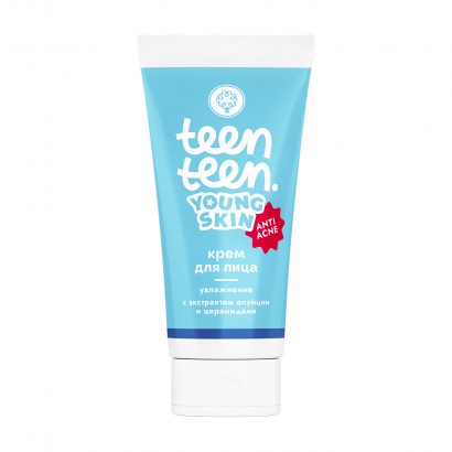 Крем для лица для юной кожи Увлажнение с экстрактом опунции и церамидами, 70г МДП
