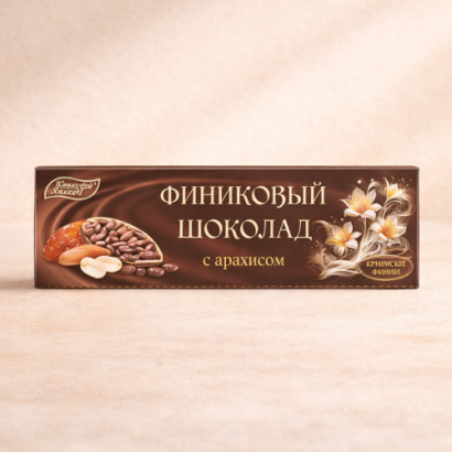 Крымский Десерт Арабский финиковый ШОКОЛАД с арахисом, 50 гр