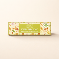 Батончик Грильяж Миндальный с финиками Без сахара, 60гр.