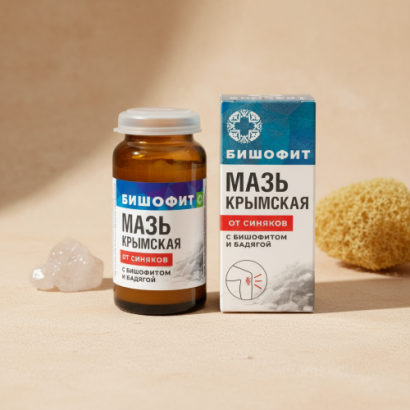 Мазь крымская с бишофитом От синяков БШ, 30г  МДП