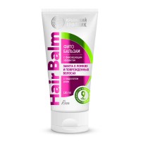 Фитобальзам ЗАБОТА О ЛОМКИХ И ПОВРЕЖДЕННЫХ волосах с гидролатом розы, 130 мл.КТ