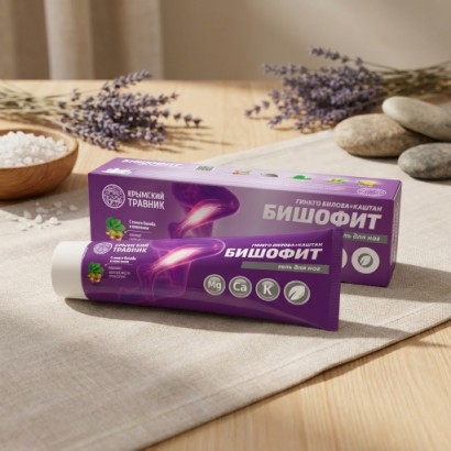 Гель для ног Бишофит Гинкго Билоба+каштан, 100мл